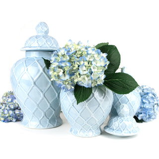 Light Blue Ginger Jar Small