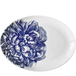 Blue Peony Platter