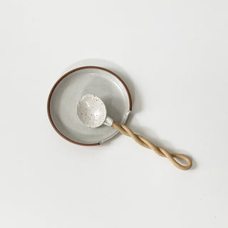 White Ceramic Spoon Rest