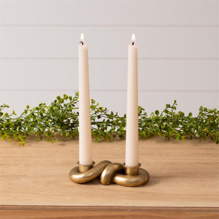 Gold Knot Candle Holder